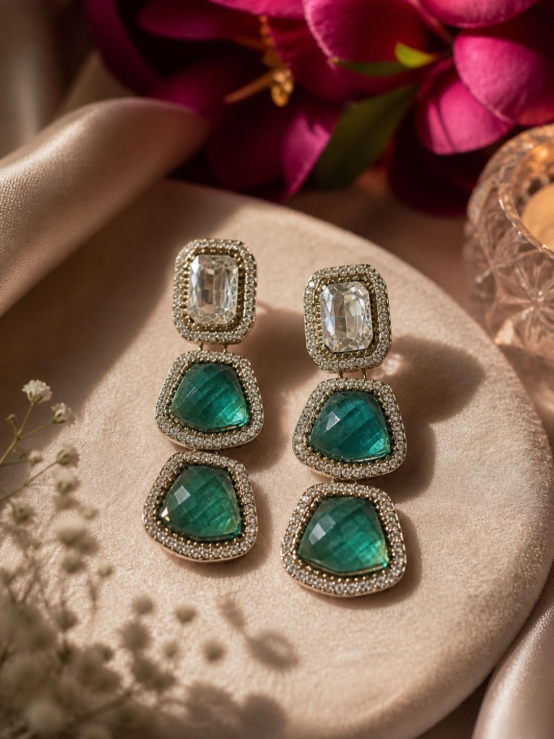 Emerald Royale Drop Earrings