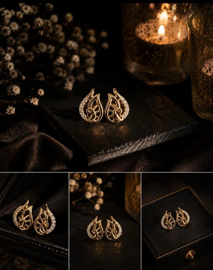 Golden Ember Earrings