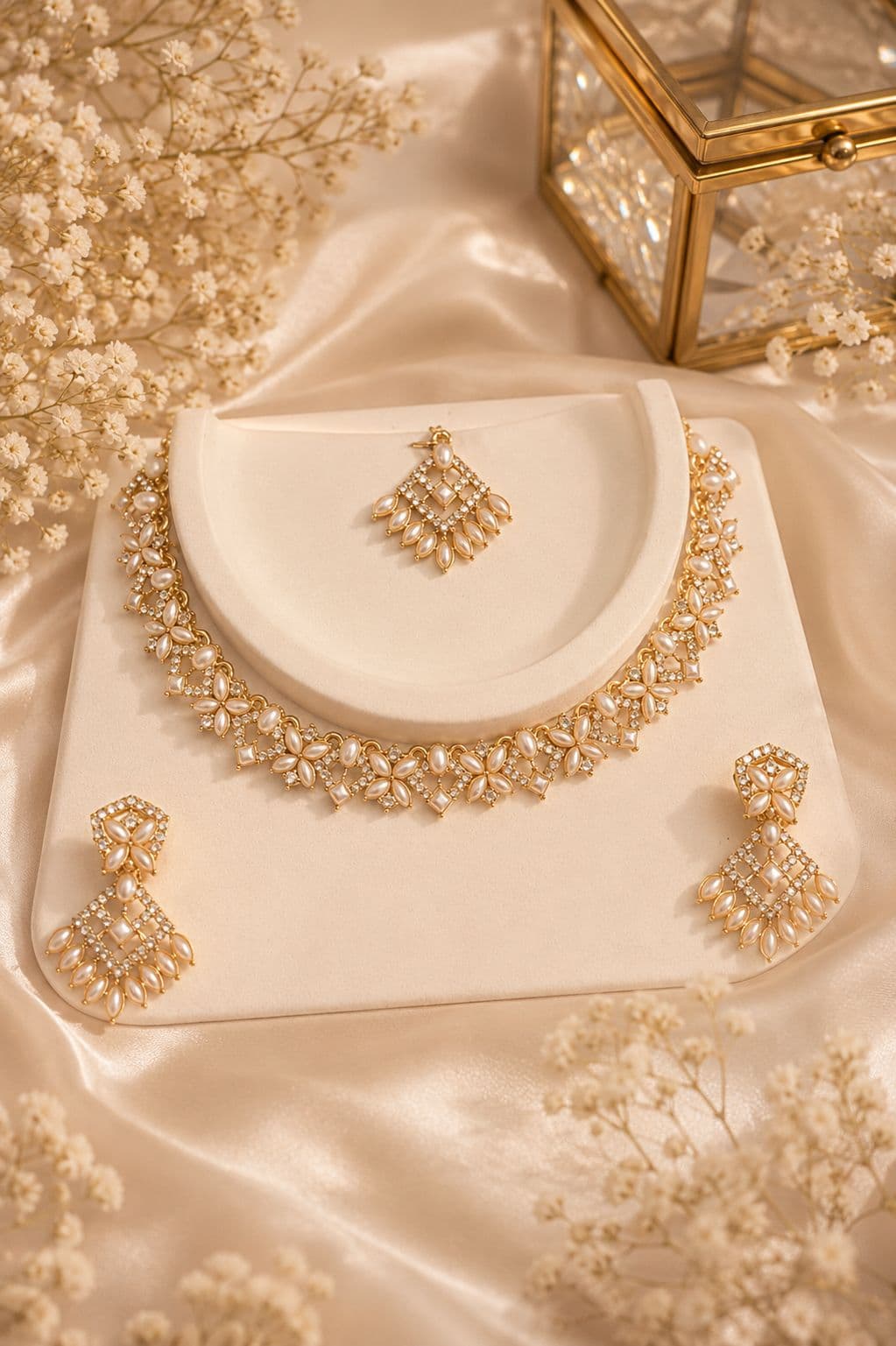 Pearl Blossom Royale Necklace Set