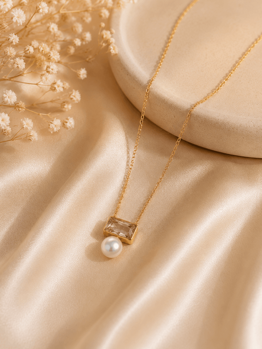Blush Pearl Elegance Necklace