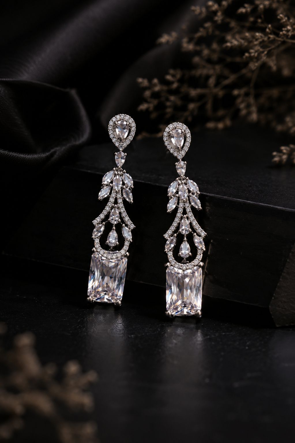 Diamond Dewdrop Earrings
