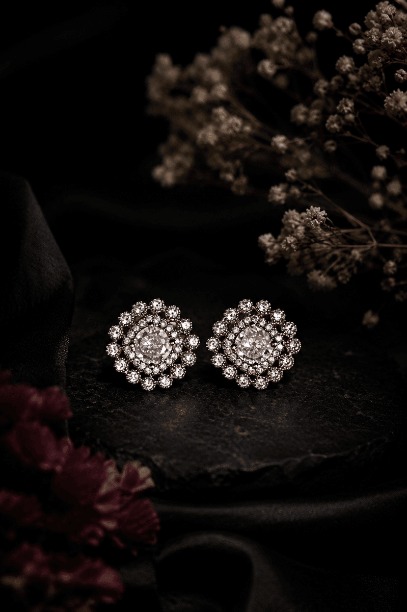 Midnight Bloom Studs