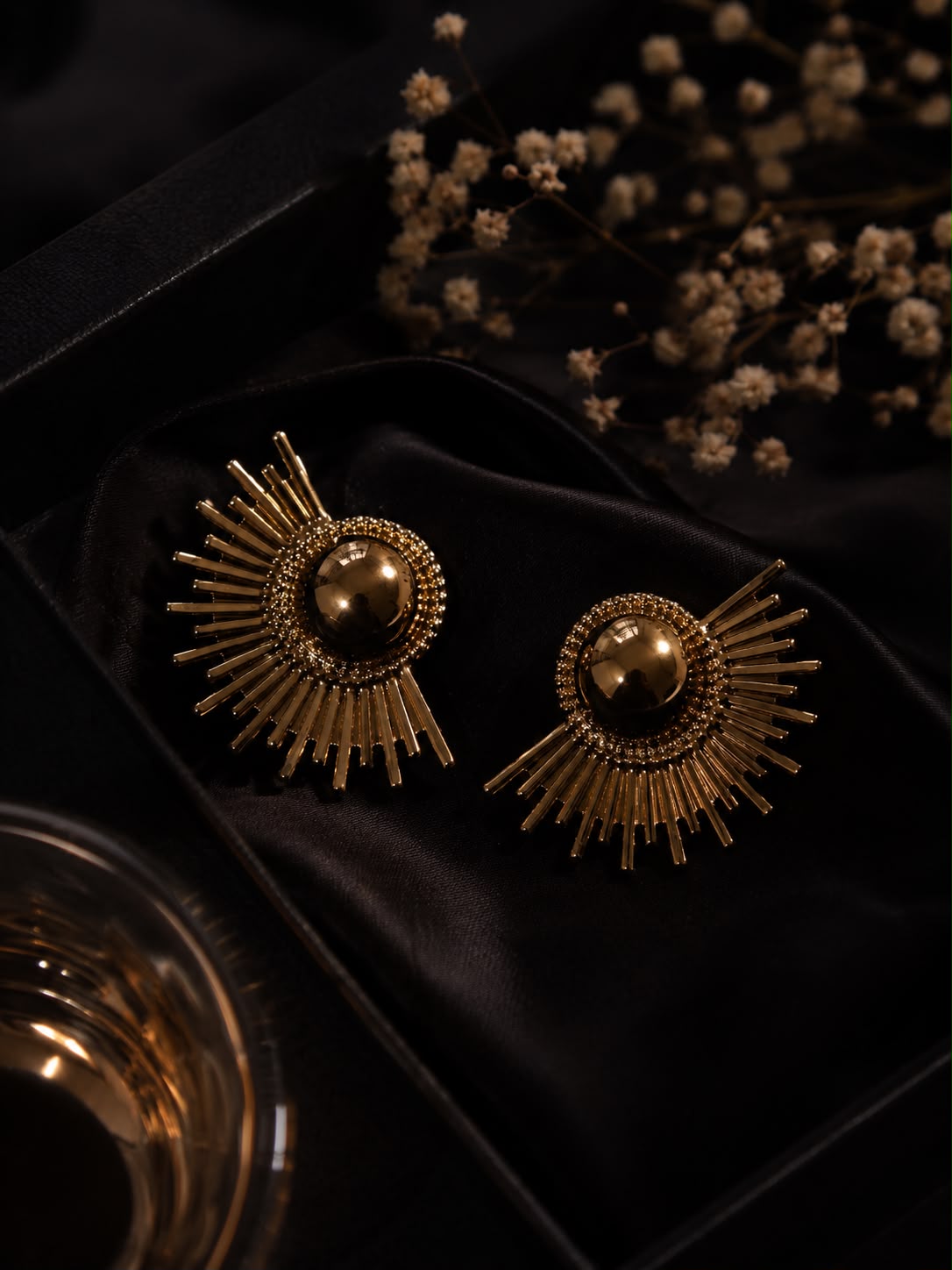 Solar Flare Anti-Tarnish Statement Earrings
